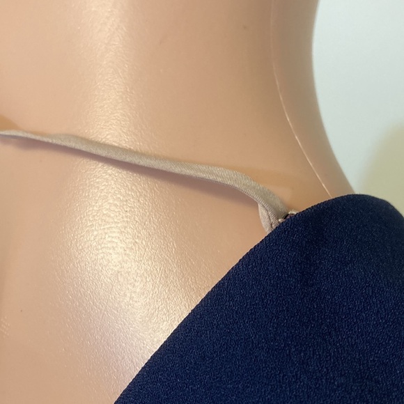 BCBGMaxAzria Rosalina Size 10 Dress Navy Blue Red dress Womens NWT BCBG - Picture 13 of 16